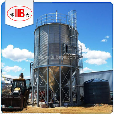 Qualität  Bulk Grain Storage Silo Bin Corn / Wheat Galvanized Steel Silo, Grain Storage Steel Hot Galvanized Steel Plate Used, Used CN; ZIBO, SHANDONG usine