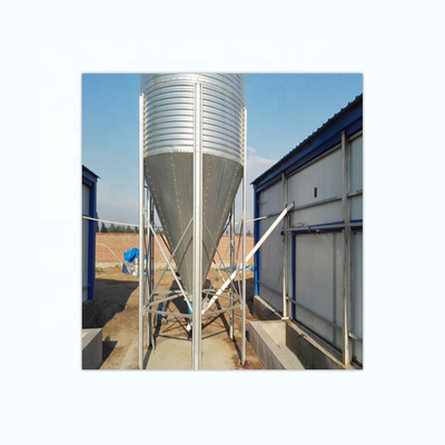 Durable Hot Galvanized Raw Material Poultry Farm Chicken Pig Grain Feed Silo Chicken Feed Storage