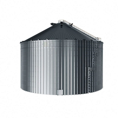Factory 500Tons - 2000Tons Barley Storage Steel Silo Hot Dipped Galvanized Steel Grain Storage Bin ISO Certified Bottom Hopper Steel Silo Sale